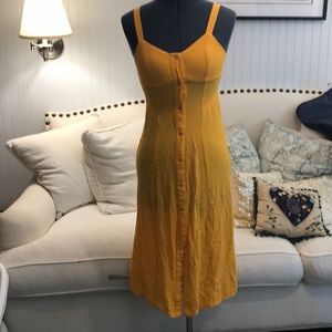 Yellow top show button down dress